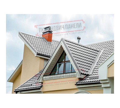 Планка ендовы верхняя 76х76х2000 Полиэстер Ral7004-0.45