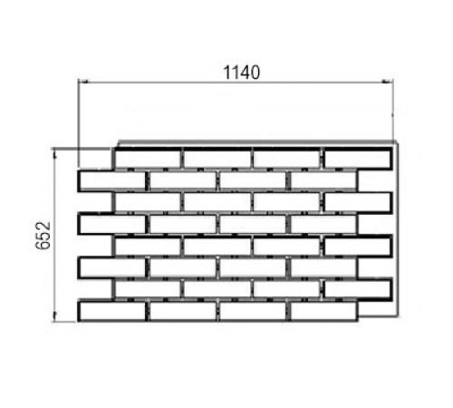 Термопанель White Hills Лондон Брик Т304-60, толщина панели 60 мм