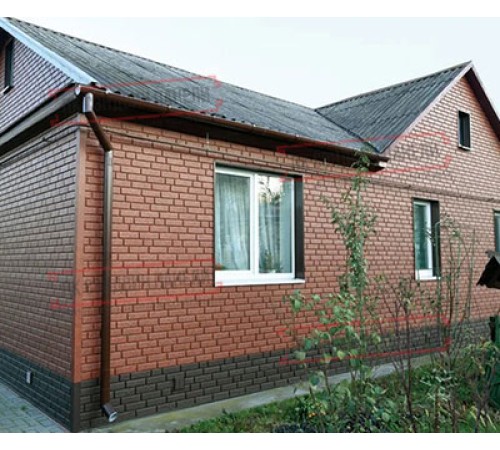 Термопанель White Hills Лондон Брик Т304-60, толщина панели 60 мм