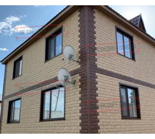 Термопанель White Hills Лондон Брик Т304-60, толщина панели 60 мм