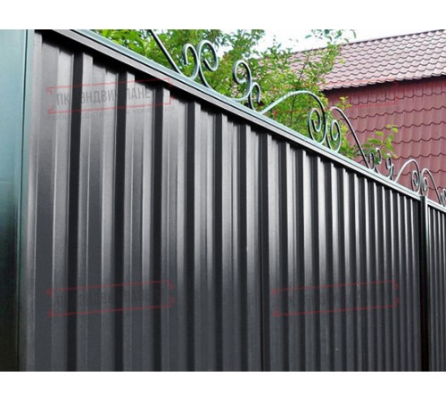 Профилированный лист С-15-1190-0.5 (с гранью) (Rooftop Matte) RAL 7024